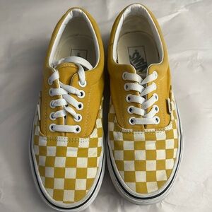 Yellow checker vans size: 8.5 women